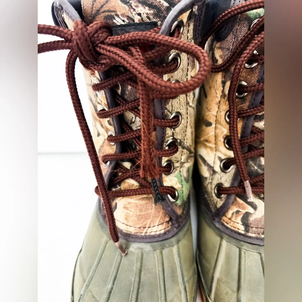Timber Wolf Thermo Lite Kids Camo Steel Shank Hunting Boots Size 1